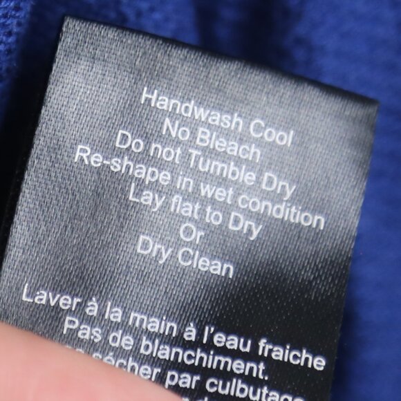 Aritzia Babaton Bailey Tie Back Silk Cashmere Knit Blue Sweater Size Small - Picture 5 of 7